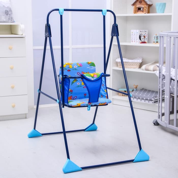 Качели детские напольные «Ветерок», синий, МИКС