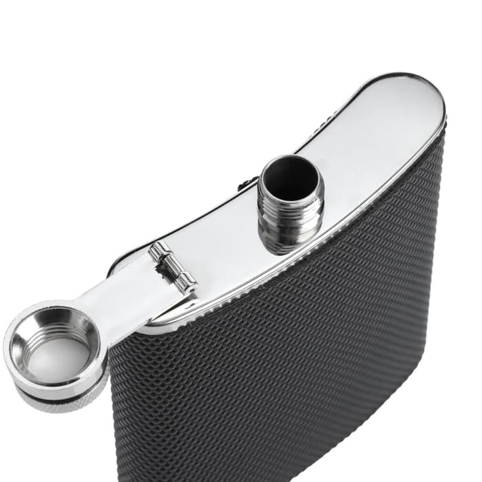 Фляжка Мастер К «Агно», 210 мл, подарочная, армейская, 7 oz, нержавеющая сталь, чёрная