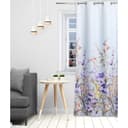 Штора портьерная «Этель. Акварель», 250×250 см, фиолетовая