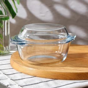 Форма для запекания Paşabahçe Borcam, 840 мл, 430 мл, жаропрочное стекло, прозрачная
