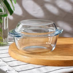 Форма для запекания Paşabahçe Borcam, 840 мл, 430 мл, жаропрочное стекло, прозрачная