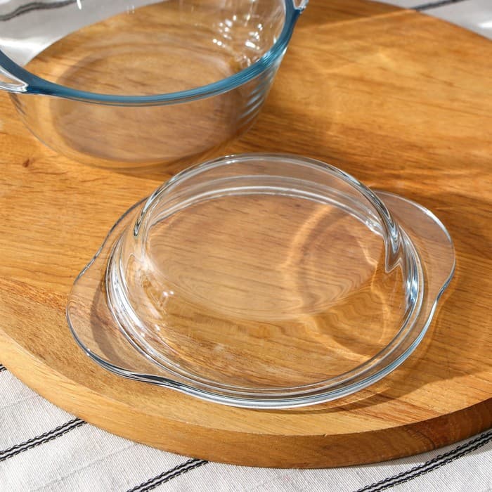 Форма для запекания Paşabahçe Borcam, 840 мл, 430 мл, жаропрочное стекло, прозрачная