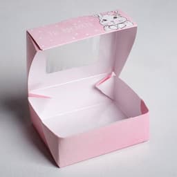 Кондитерская упаковка, коробка с ламинацией «Ты прелесть», 10×8×3.5 см