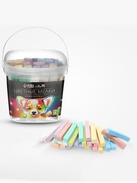 Мелки цветные для асфальта 29 штук Calligrata TOP, брусок