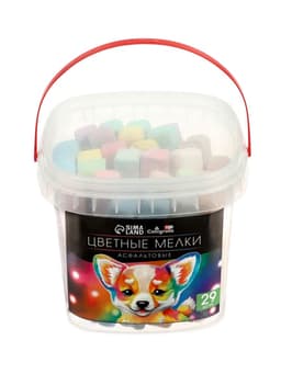 Мелки цветные для асфальта 29 штук Calligrata TOP, брусок