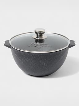 Казан Мечта «Гранит Star», 5 л, литые ручки, антипригарное покрытие, стеклянная крышка, литой алюминий, тёмно-синий