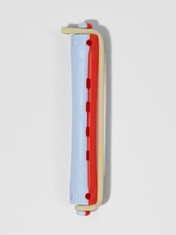 Бигуди «Коклюшки», d=1 см, 9 см, 12 шт., цвет красный/голубой