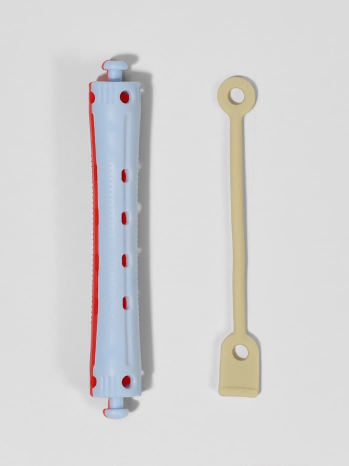 Бигуди «Коклюшки», d=1 см, 9 см, 12 шт., цвет красный/голубой