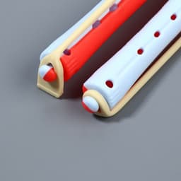 Бигуди «Коклюшки», d=1 см, 9 см, 12 шт., цвет красный/голубой