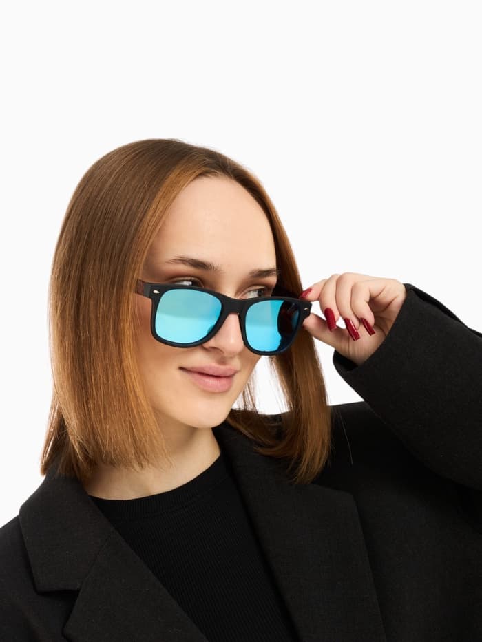 Очки солнцезащитные «OneSun. Wayfarer», uv 400, линза 5×5.5 см, синие