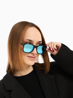 Очки солнцезащитные «OneSun. Wayfarer», uv 400, линза 5×5.5 см, синие