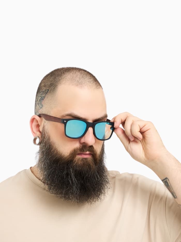 Очки солнцезащитные «OneSun. Wayfarer», uv 400, линза 5×5.5 см, синие