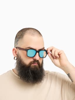 Очки солнцезащитные «OneSun. Wayfarer», uv 400, линза 5×5.5 см, синие