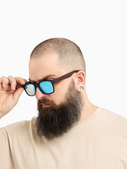 Очки солнцезащитные «OneSun. Wayfarer», uv 400, линза 5×5.5 см, синие