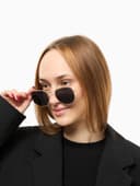 Очки солнцезащитные «OneSun. Круглые», uv 400, линза 4.5×5.5 см, цвет золотой, чёрный