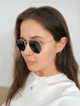 Очки солнцезащитные «OneSun. Круглые», uv 400, линза 4.5×5.5 см, цвет золотой, чёрный