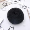 Валик - резинка для создания пучка, 4.5×10 см, чёрный