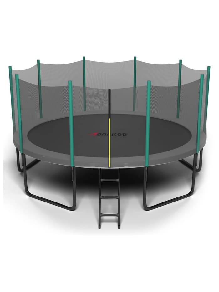 Батут ONLITOP, d=488 см, высота сетки 180 см, с лестницей