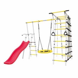 Детский спортивный комплекс уличный «Богатырь», качели гнездо, цвет МИКС