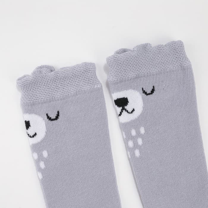 Гольфы детские «Крошка Я. Мишка», серые, размер 8-10 см (6-9 мес.)