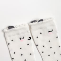 Гольфы для девочки «Крошка Я. Зайка», цвет молочный, размер 8-10 см (6-9 мес.)