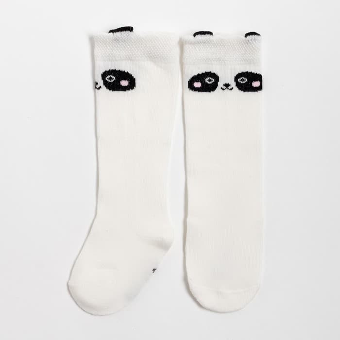 Гольфы для девочки «Крошка Я. Панда», цвет молочный, размер размер 8-10 см (6-9 мес.)