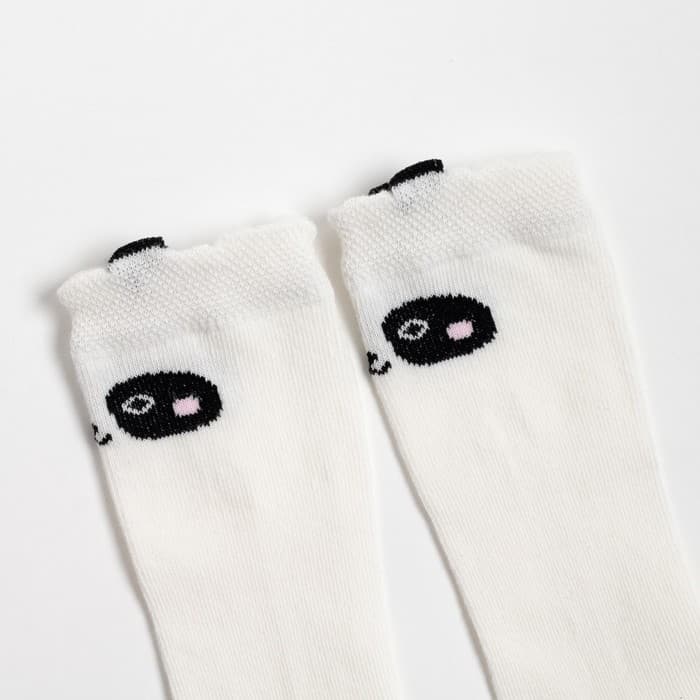 Гольфы для девочки «Крошка Я. Панда», цвет молочный, размер размер 8-10 см (6-9 мес.)