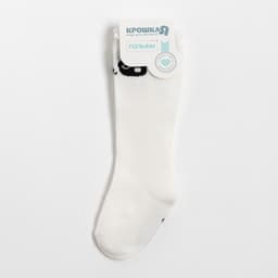 Гольфы для девочки «Крошка Я. Панда», цвет молочный, размер размер 8-10 см (6-9 мес.)