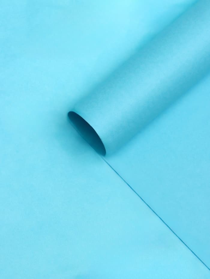 Бумага тишью, двухсторонняя, голубая, 50×65 см