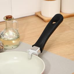 Чапельник держатель для сковородки, алюминий, чёрный