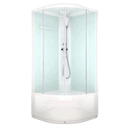 Душевая кабина DOMANI-Spa Delight Slim 99, поддон 45 см, белые стенки, 90×90 см, матовая