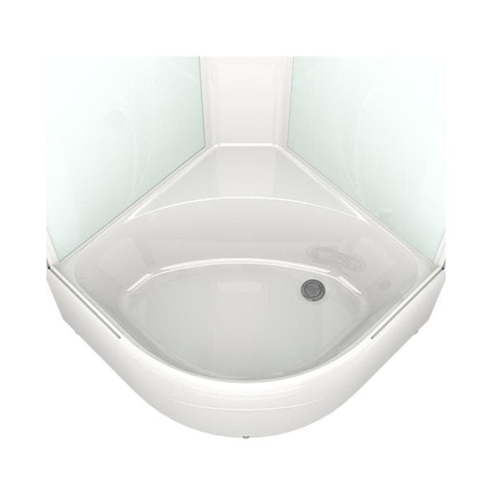 Душевая кабина DOMANI-Spa Delight Slim 99, поддон 45 см, белые стенки, 90×90 см, матовая