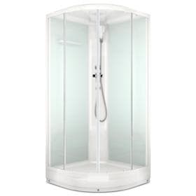 Душевая кабина DOMANI-Spa Delight 88, поддон 15 см, белые стенки, 80×80 см, матовая