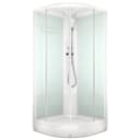 Душевая кабина DOMANI-Spa Delight 88, поддон 15 см, белые стенки, 80×80 см, матовая