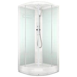 Душевая кабина DOMANI-Spa Delight 88, поддон 15 см, белые стенки, 80×80 см, матовая