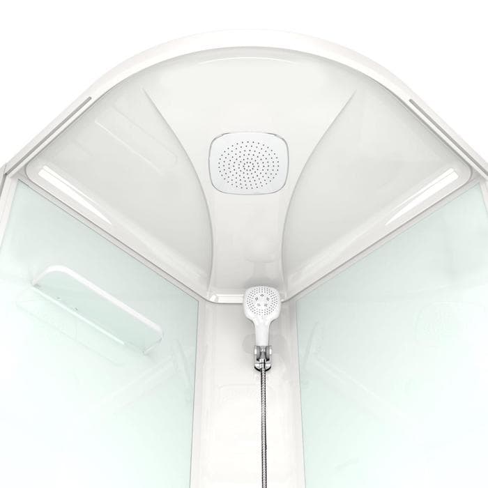 Душевая кабина DOMANI-Spa Delight 88, поддон 15 см, белые стенки, 80×80 см, матовая