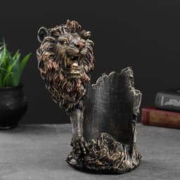 Подставка для бутылки «Лев», под бронзу, 14×19×24 см