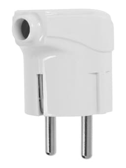 Вилка угловая Smartbuy, 16 А, 250 В, с заземлением, белая