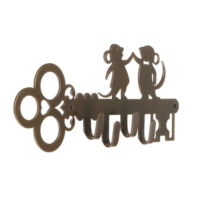 Вешалка 4-х местная «Мышата», цвет бронза