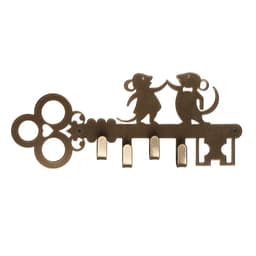 Вешалка 4-х местная «Мышата», цвет бронза