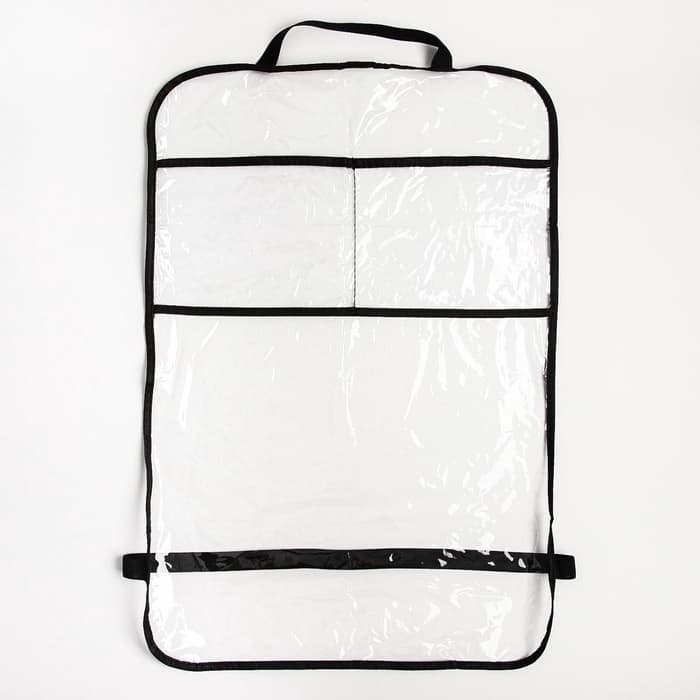 Незапинайка - защитная накидка на сиденье автомобиля, 2 кармана, 60.5×40 см, ПВХ