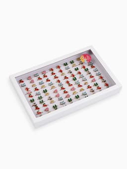 Кольцо «Выбражулька. Бантики и Вишня», эмаль, форма МИКС, цвет МИКС, безразмерное