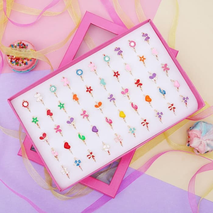 Кольцо «Выбражулька. Бантики и Вишня», эмаль, форма МИКС, цвет МИКС, безразмерное