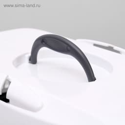 Переноска для животных до 12 кг «Пижон», 49×33×32 см, металлическая дверь, пластик, белая, серая