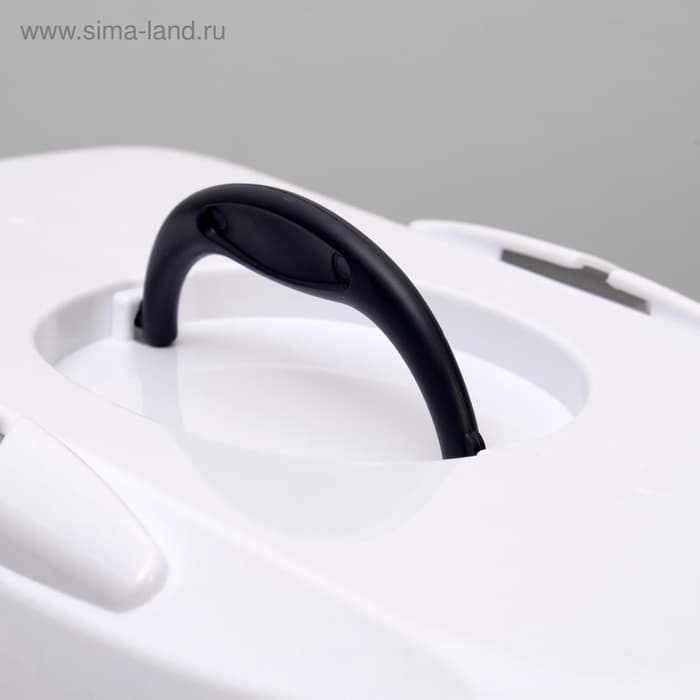 Переноска для животных до 12 кг «Пижон», 49×33×32 см, металлическая дверь, пластик, белая, серая