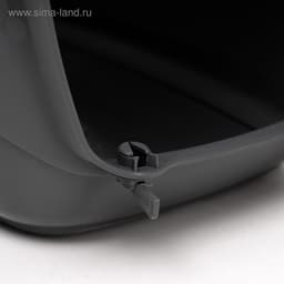 Переноска для животных до 12 кг «Пижон», 49×33×32 см, металлическая дверь, пластик, белая, серая