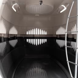 Переноска для животных до 12 кг «Пижон», 49×33×32 см, металлическая дверь, пластик, бежевая, серая