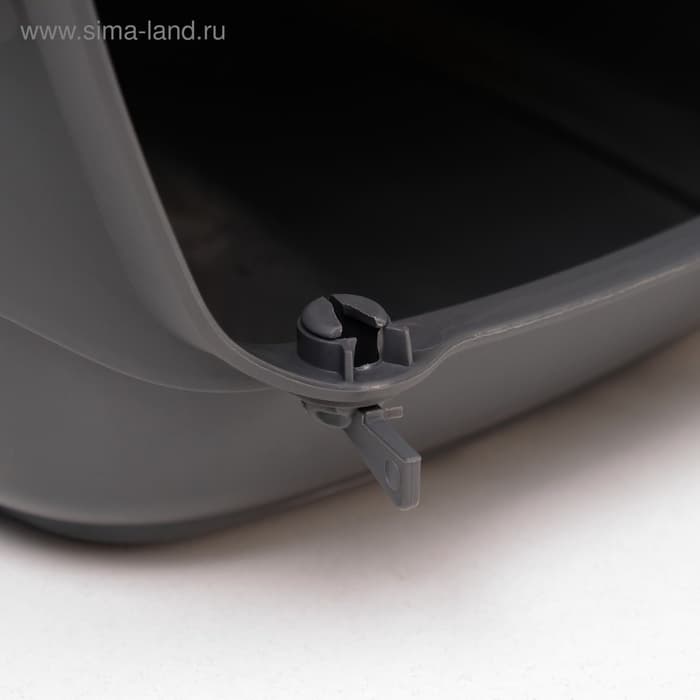 Переноска для животных до 12 кг «Пижон», 49×33×32 см, металлическая дверь, пластик, бежевая, серая