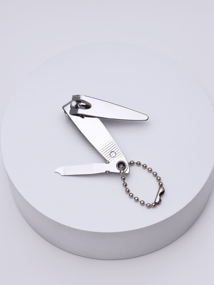 Кусачки книпсер маникюрные, с пилкой, с цепочкой, 5.5 см