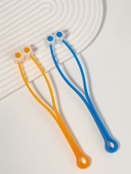 Массажёр для лица, 25×4.5 см, 4 ролика, МИКС